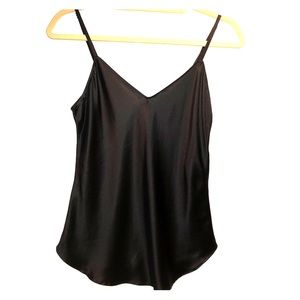Reformation 100% Silk Black Camisole - Size XS